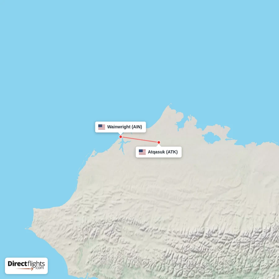 AIN - ATK route map