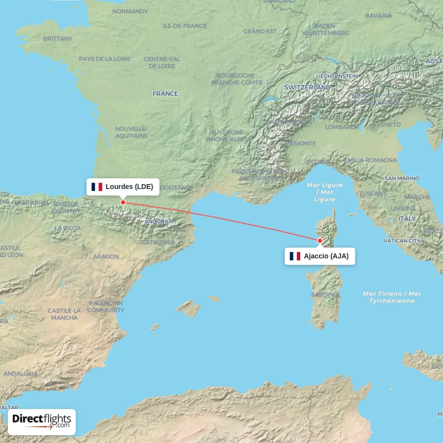 AJA - LDE route map