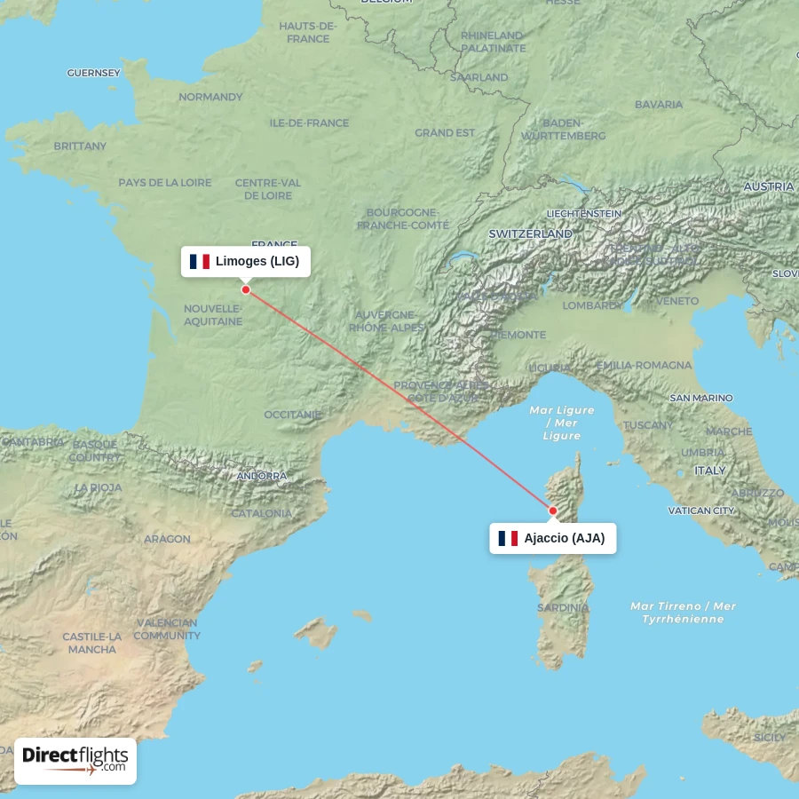 AJA - LIG route map