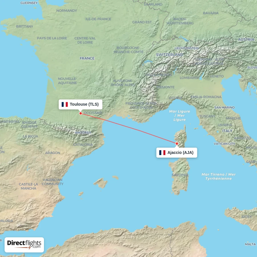 AJA - TLS route map