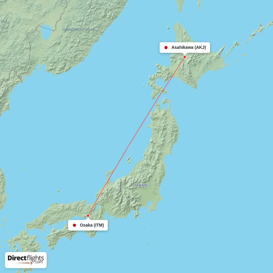 AKJ - ITM route map