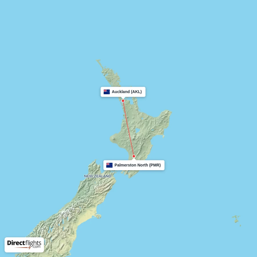AKL - PMR route map