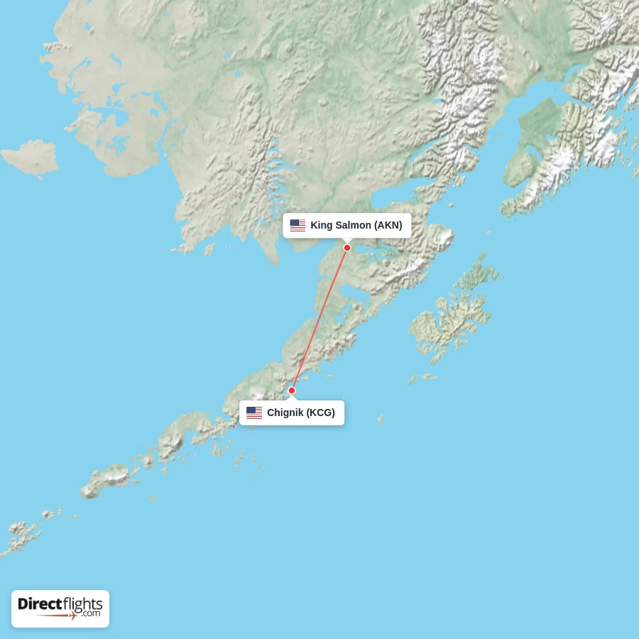 AKN - KCG route map