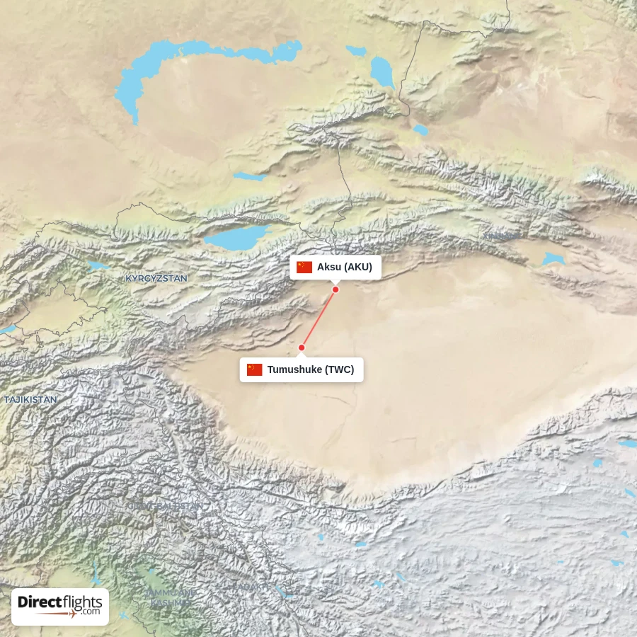 AKU - TWC route map