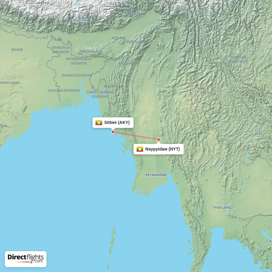 AKY - NYT route map