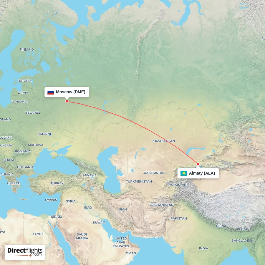 ALA - DME route map