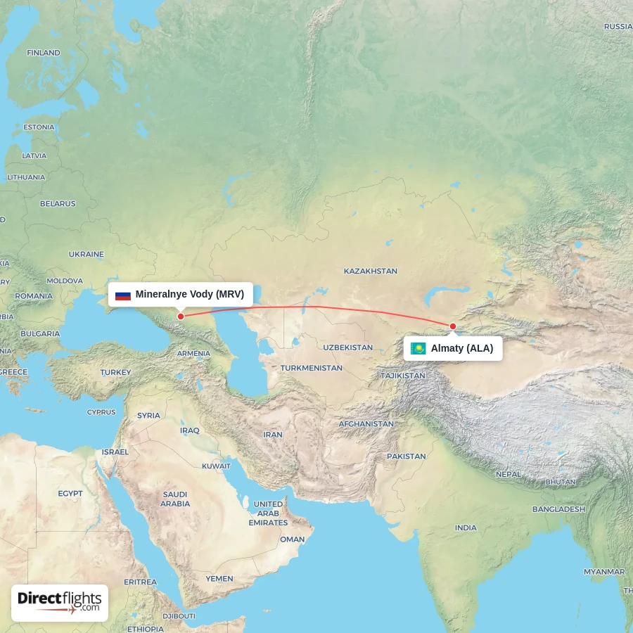 ALA - MRV route map