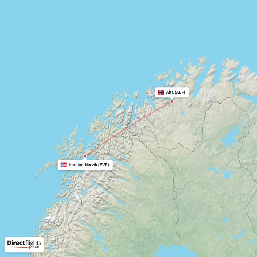 ALF - EVE route map