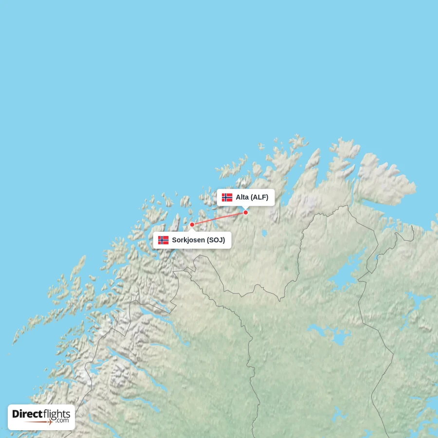 ALF - SOJ route map