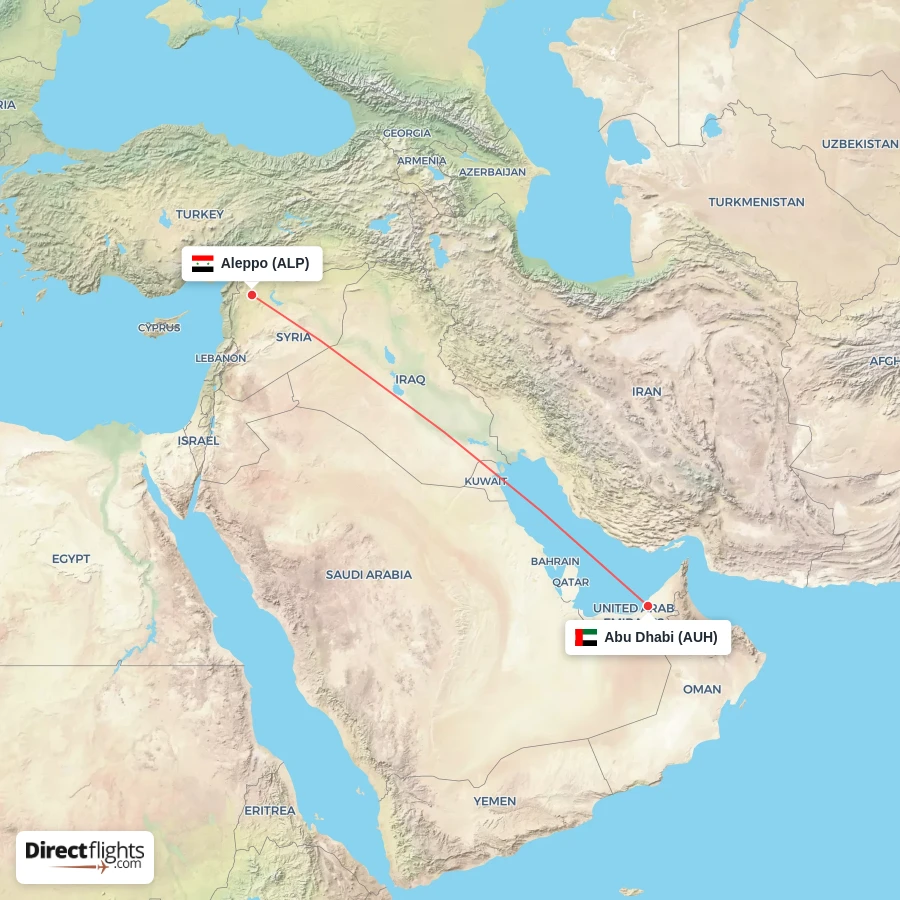 ALP - AUH route map