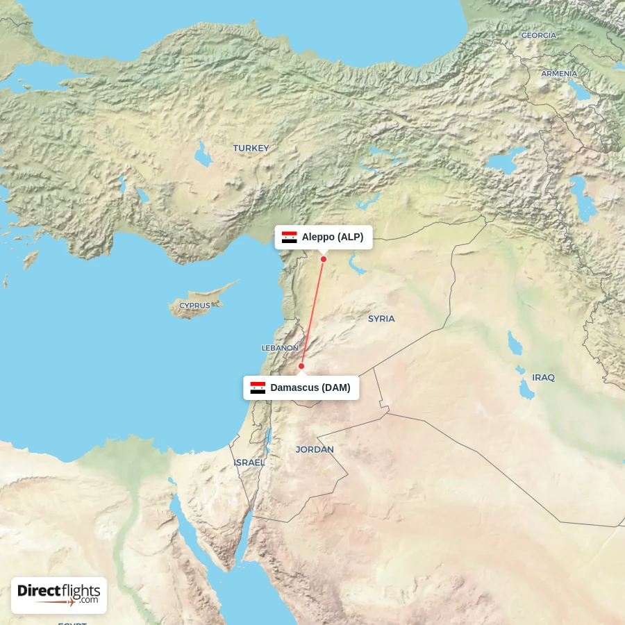 ALP - DAM route map