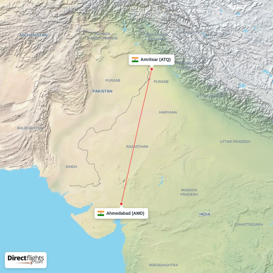 AMD - ATQ route map