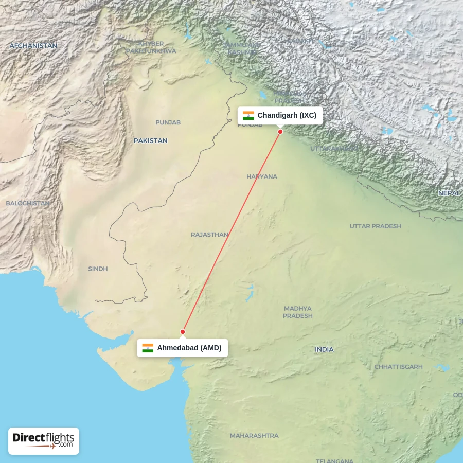 AMD - IXC route map