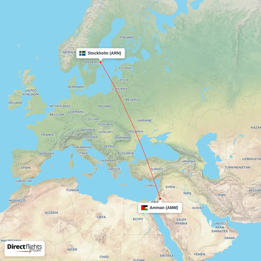 AMM - ARN route map
