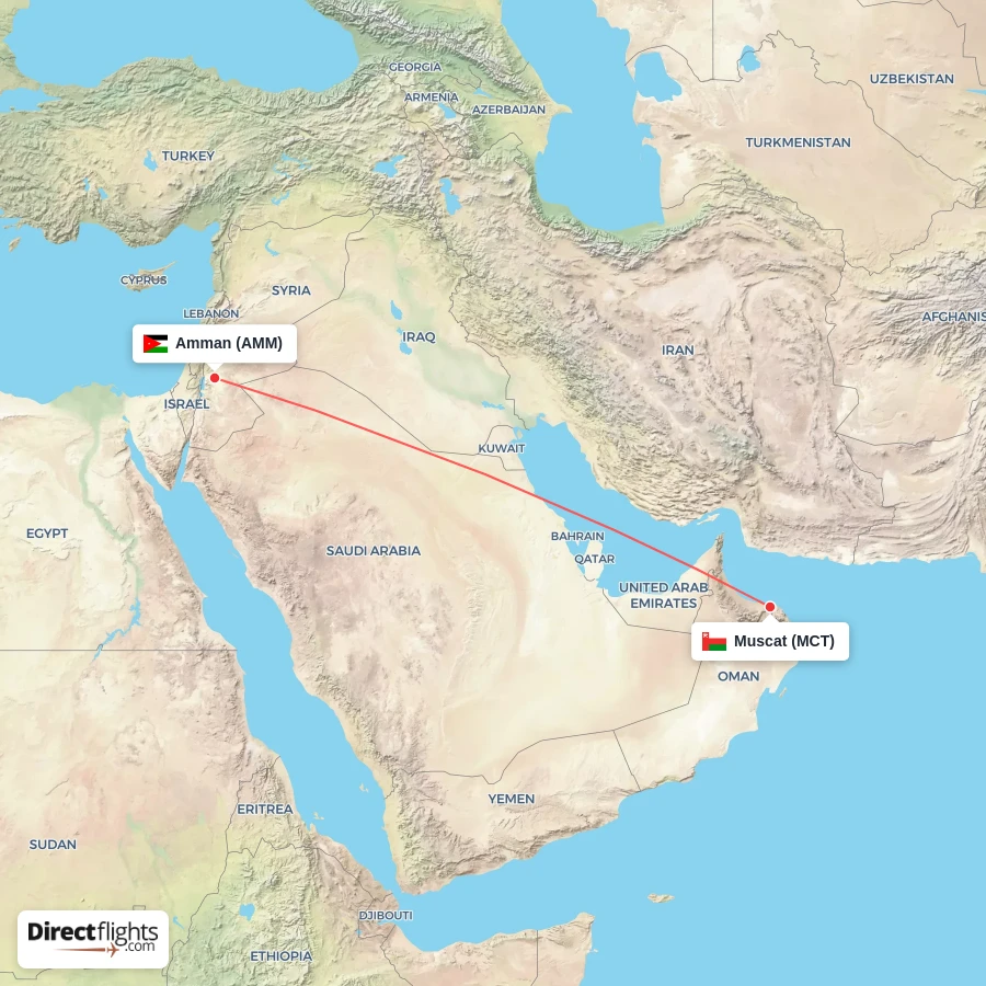 AMM - MCT route map