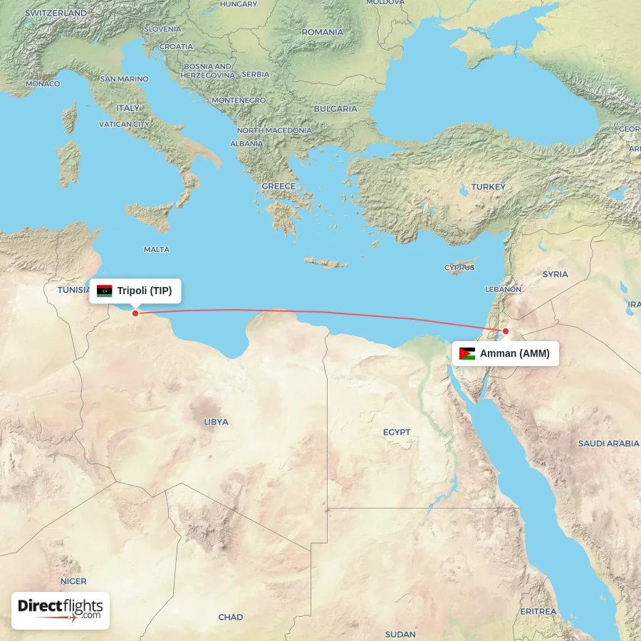 AMM - TIP route map