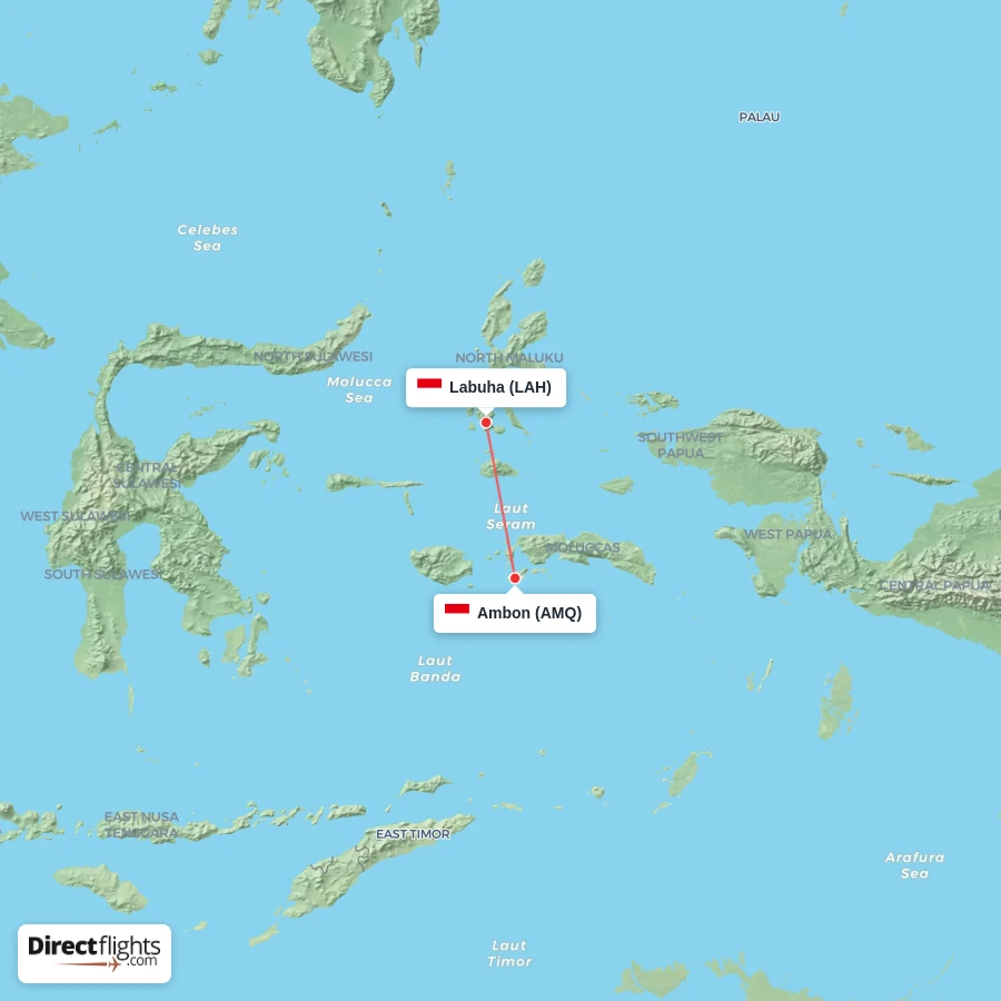AMQ - LAH route map