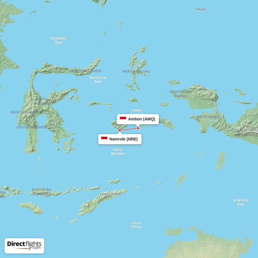 AMQ - NRE route map