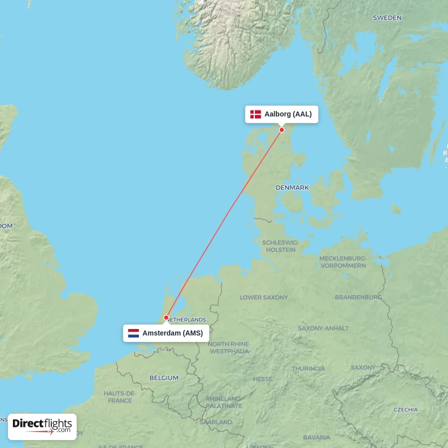 AMS - AAL route map