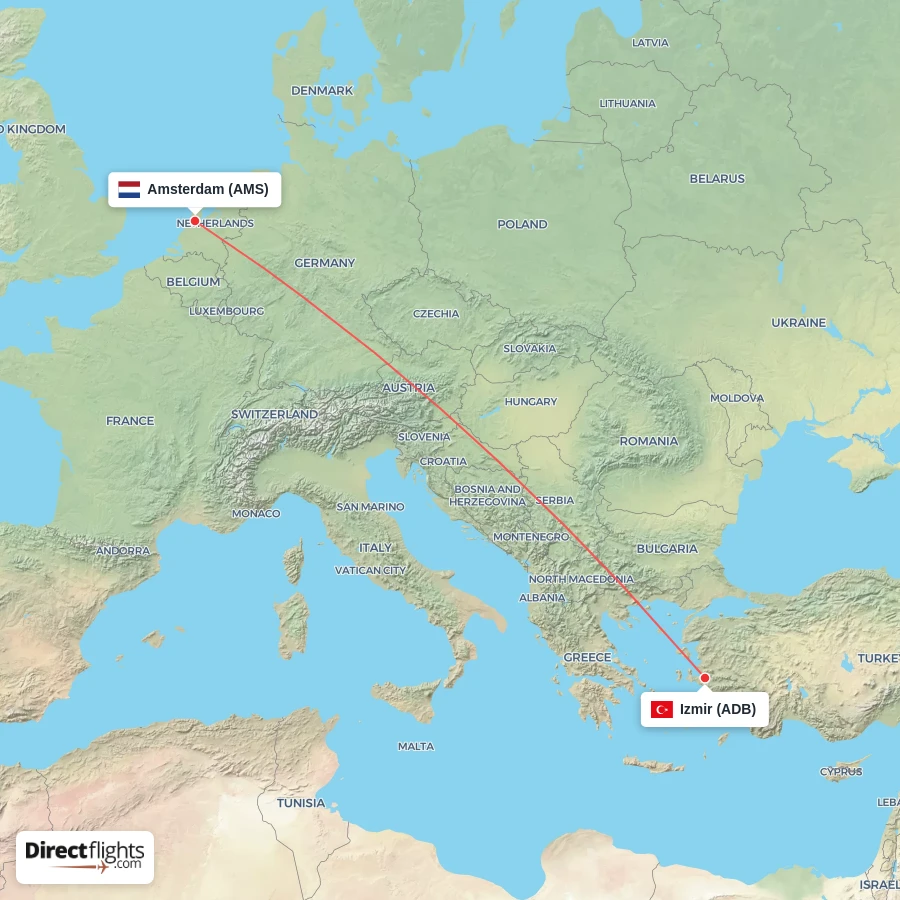 AMS - ADB route map
