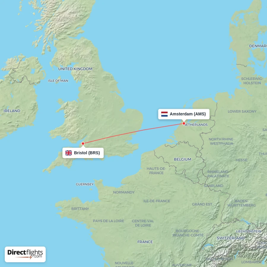 AMS - BRS route map