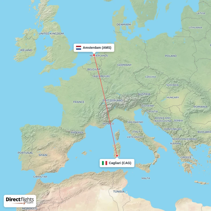 AMS - CAG route map