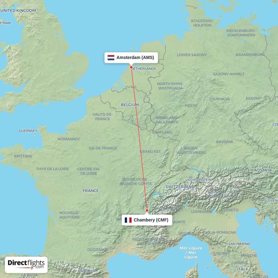 AMS - CMF route map