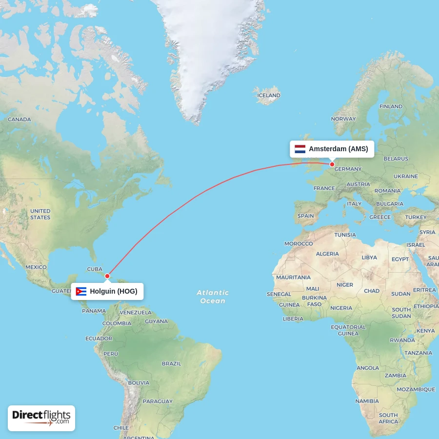 AMS - HOG route map