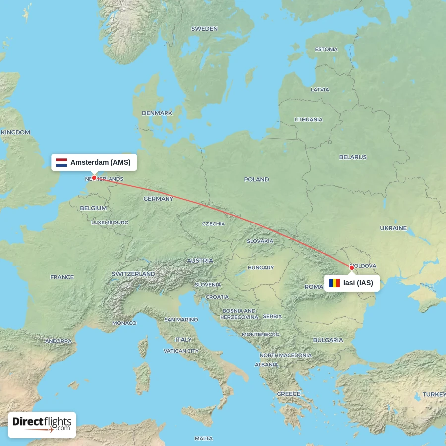 AMS - IAS route map