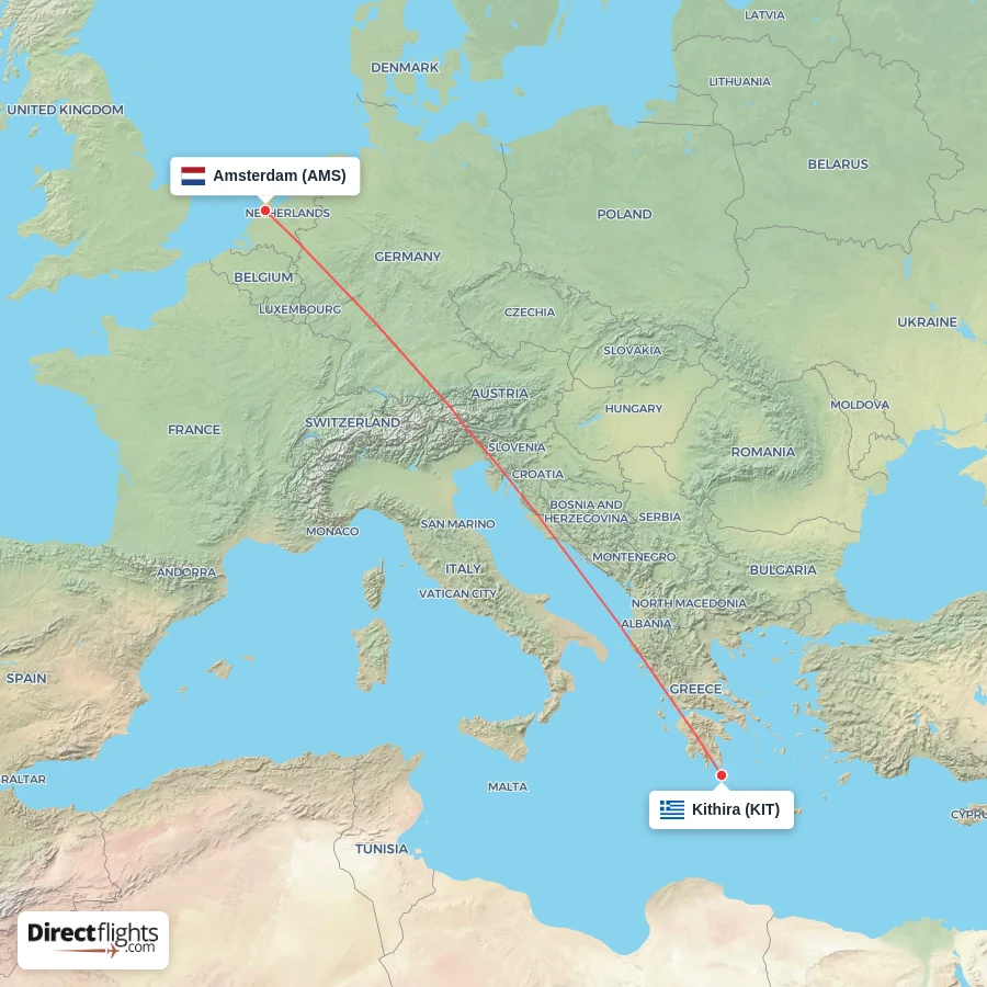 AMS - KIT route map