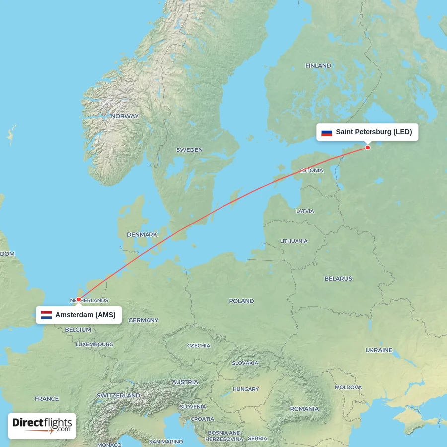 AMS - LED route map
