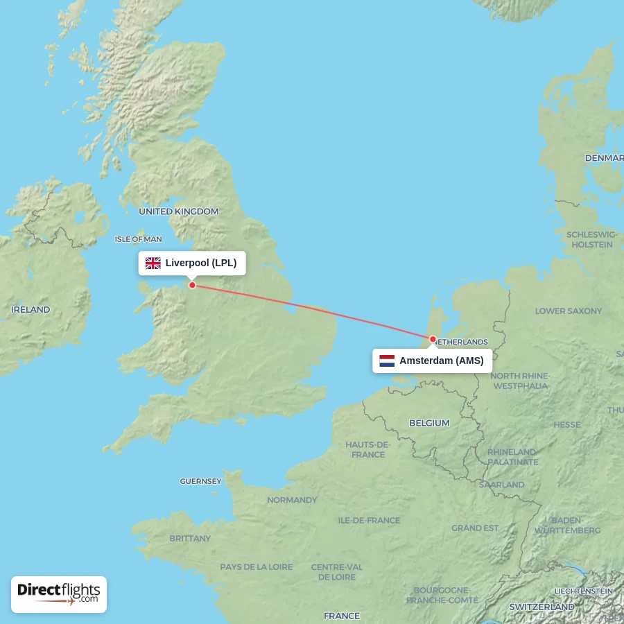 AMS - LPL route map