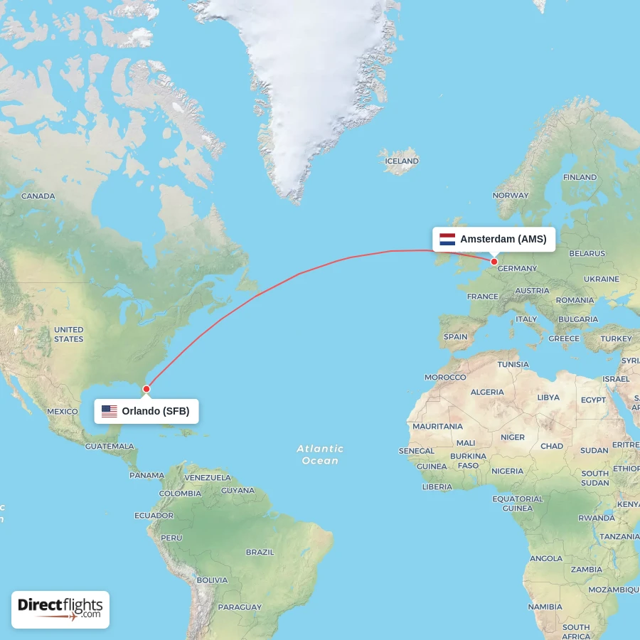 AMS - SFB route map