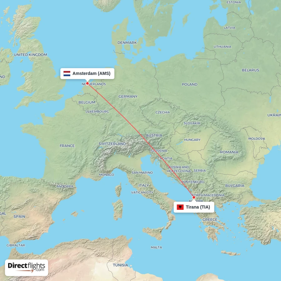 AMS - TIA route map