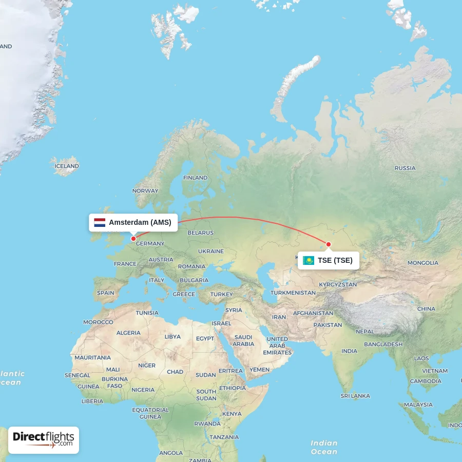 AMS - TSE route map