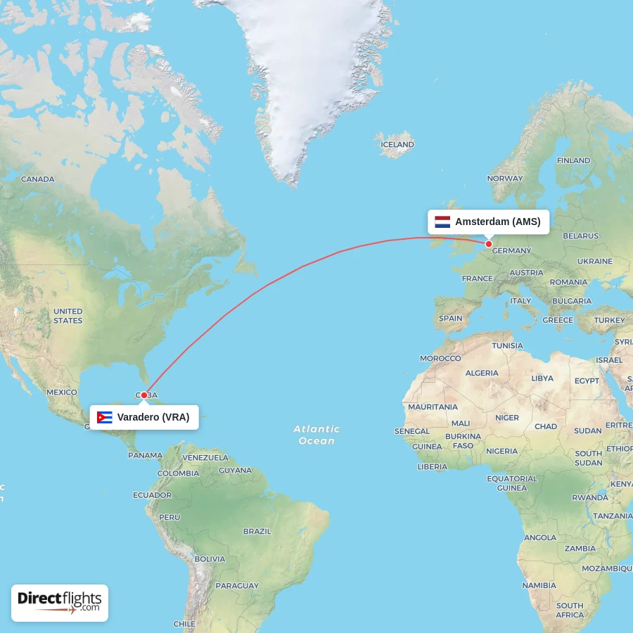 AMS - VRA route map