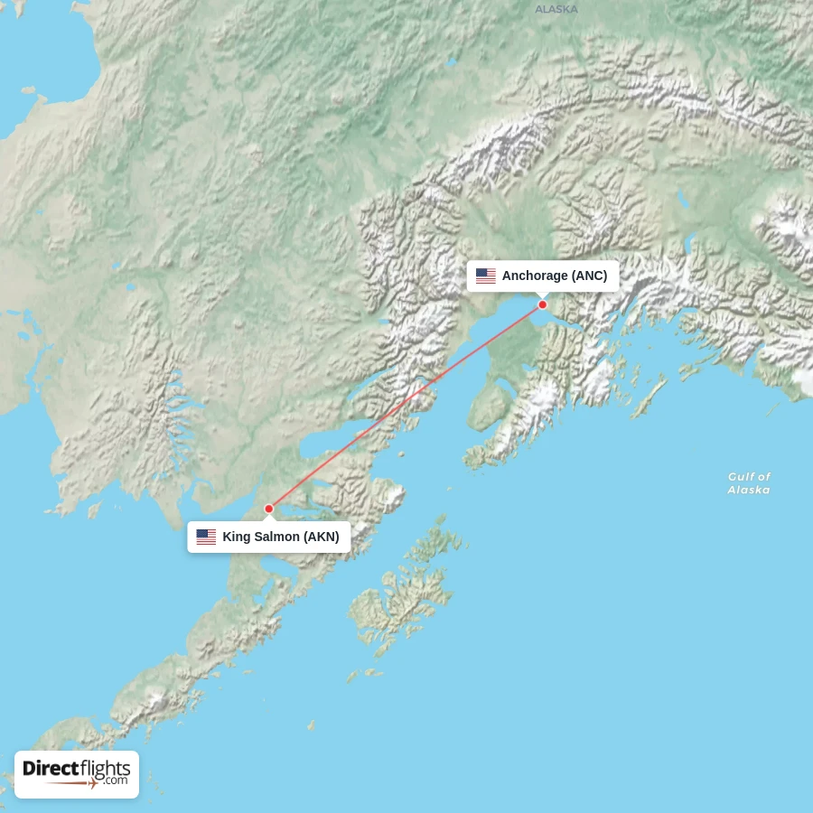 ANC - AKN route map