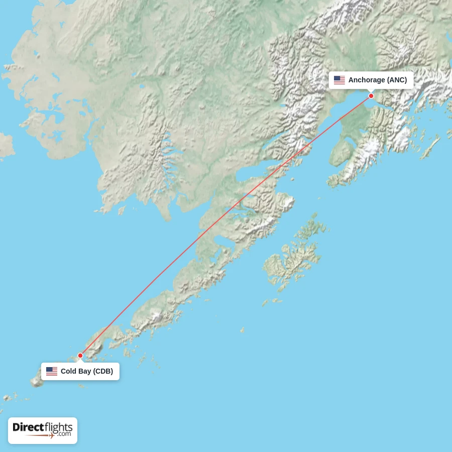 ANC - CDB route map