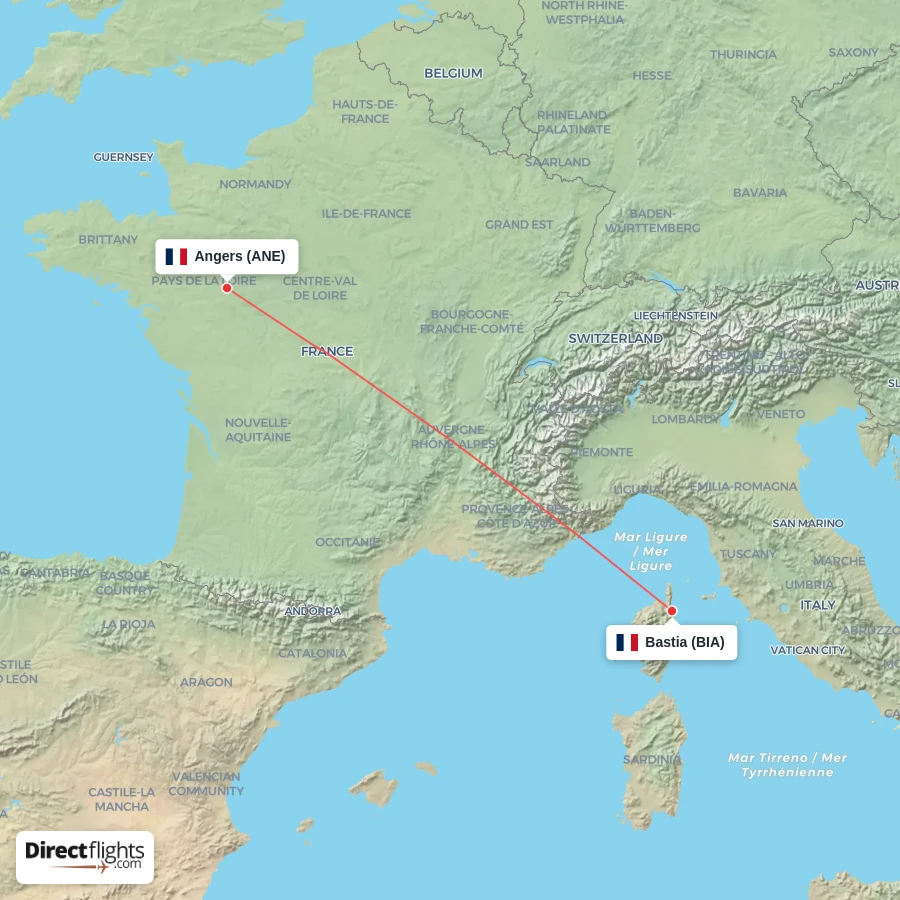 ANE - BIA route map
