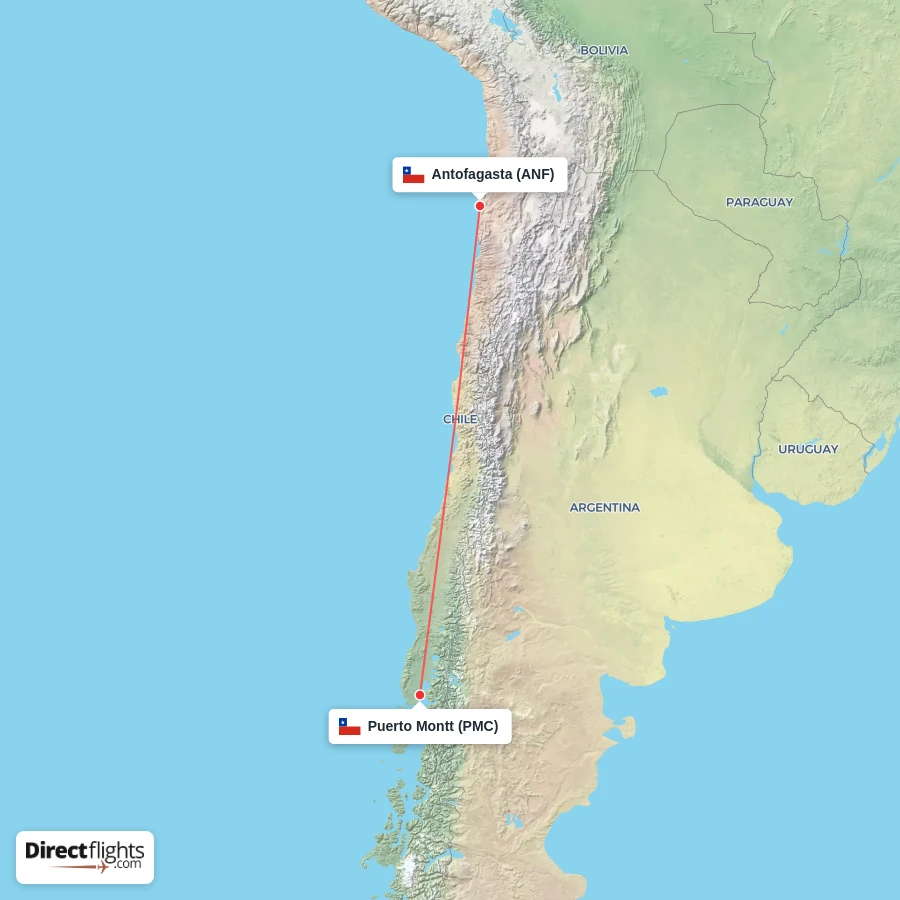 ANF - PMC route map