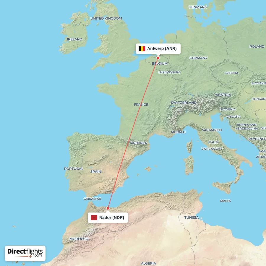 ANR - NDR route map