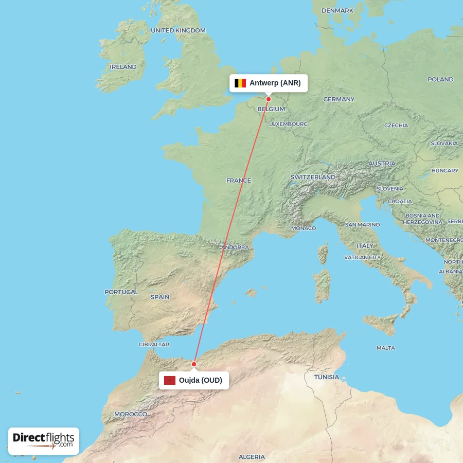 ANR - OUD route map