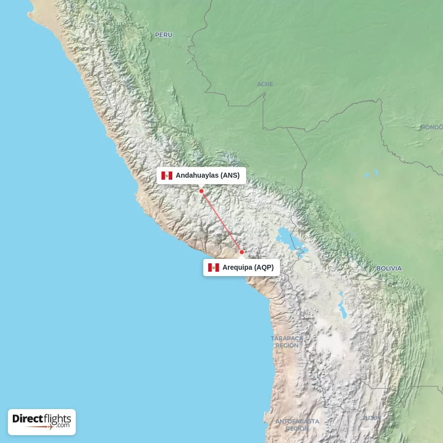 ANS - AQP route map