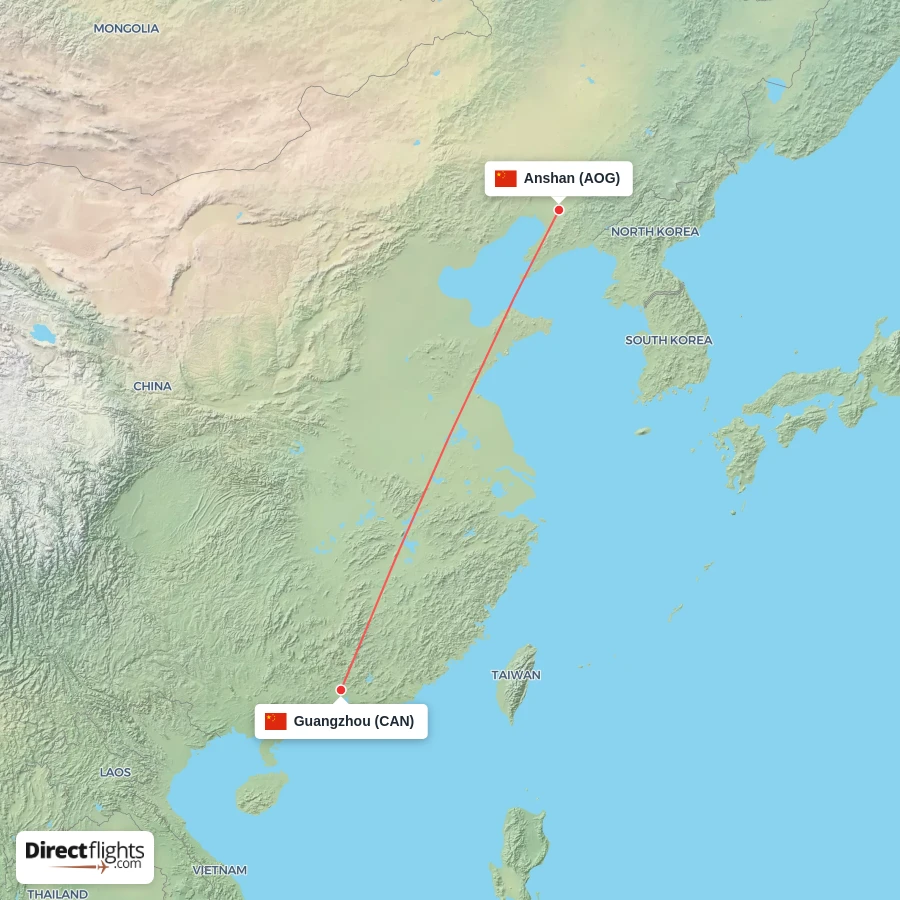 AOG - CAN route map