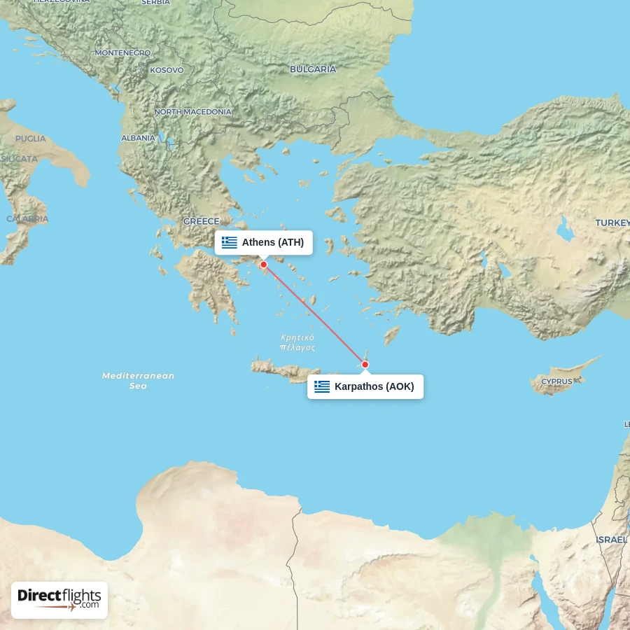 AOK - ATH route map