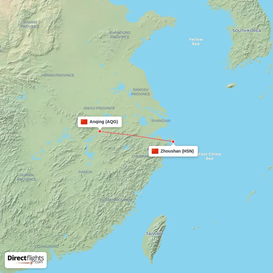 AQG - HSN route map