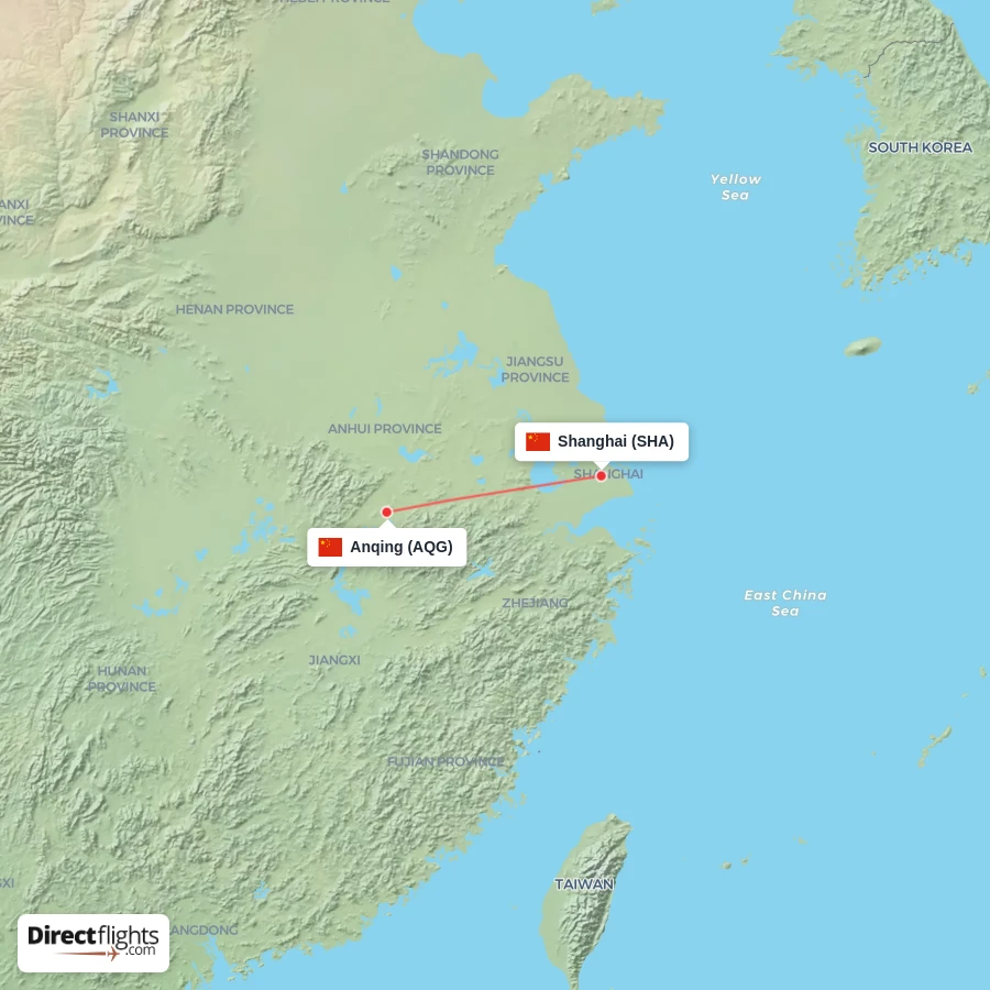 AQG - SHA route map