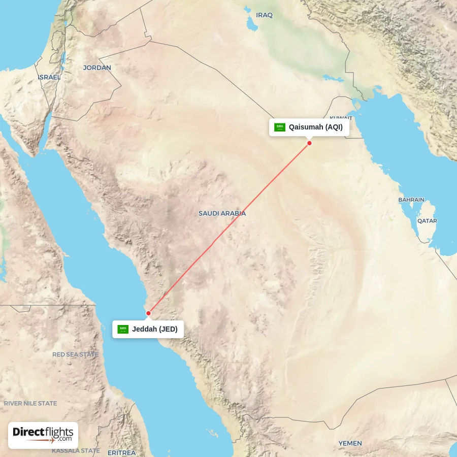 AQI - JED route map