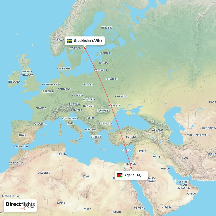 AQJ - ARN route map