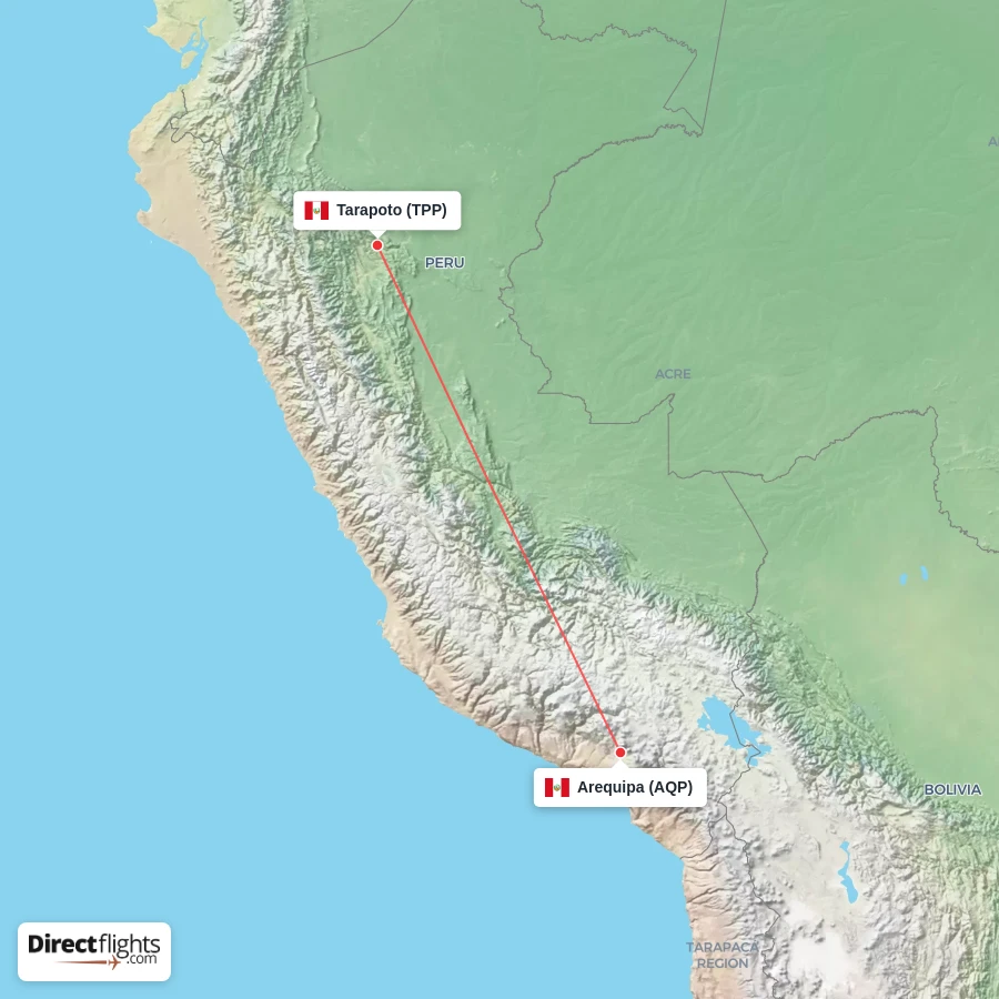 AQP - TPP route map